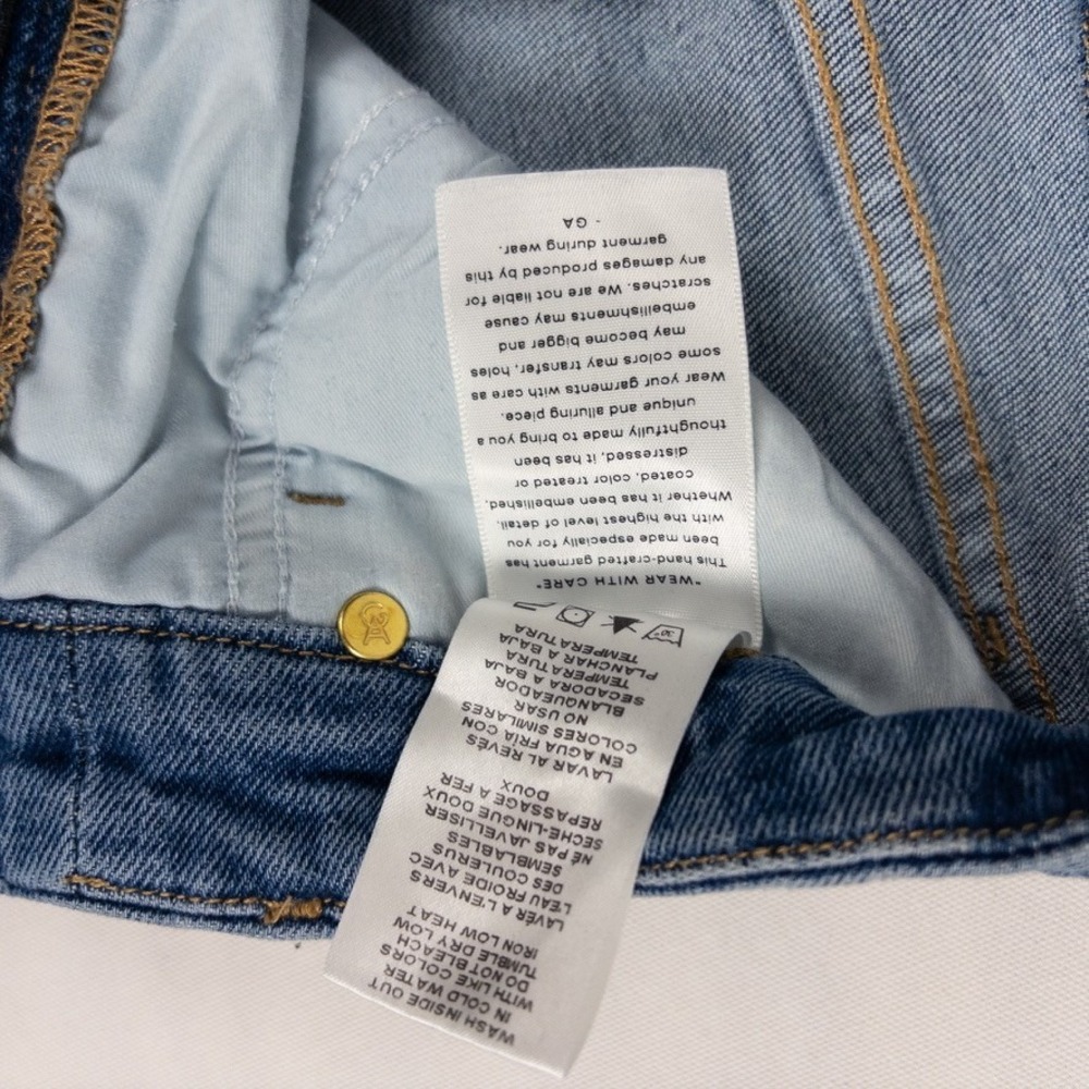Good American Good Legs Skinny Jeans Womens 8/29 Indigo Distressed High Waist - Picture 4 of 8